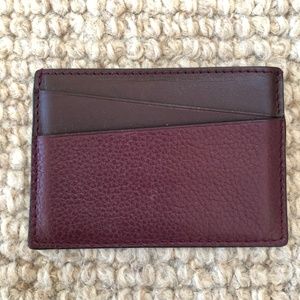 Everlane Card Case in Burgundy